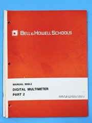 Lot of 7 Bell & Howell Schools Oscilloscope & Multimeter Manuals