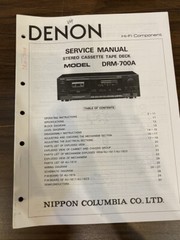 DENON DRM-700A DRM700A Service Manual **ORIGINAL**
