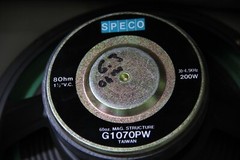 1 PAIR SPECO 10 Inch Woofers 200 Watt 8 Ohm Audiophile Speakers 60 Oz Magnets