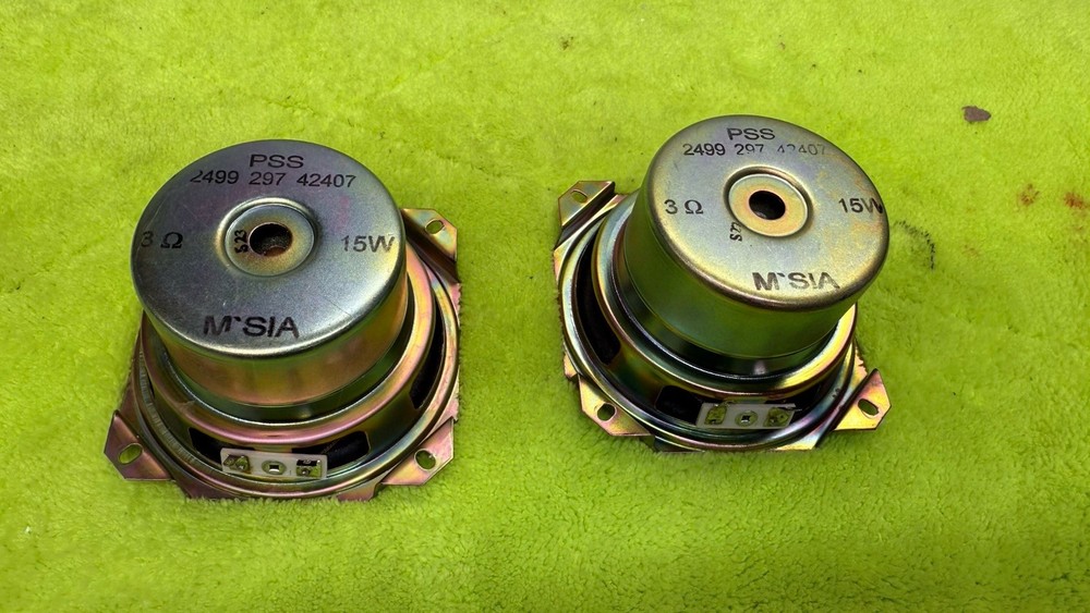 2X OEM Philips 4″ Woofer 3ohm 15W MINT COND. Made in Malaysia 🔥🔥