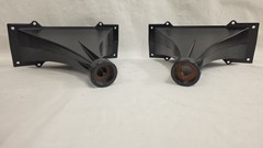 HEAVY VERSION KLIPSCH K 700 MIDRANGE HORN PAIR HERESY RARE 8 SCREW VERSION METAL