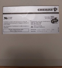 VINTAGE RARE CHERRY KEYBORAD G80-3000, late 80s Made in West Germany