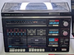 Vintage Sanyo GXT 220 Stereo Music System Turntable Cassette Repair Parts