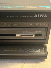 AIWA AD-S10 Vintage 1980s Single Stereo Cassette Deck Tested Works