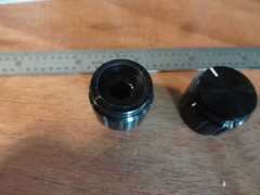 HAFLER OTHERS BLACK ALUMINUM REPLACEMENT KNOB SET OF 2