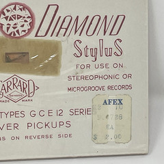 Vintage Garrard Diamond Stylus For Garrard Types G C E 12 Series Sealed