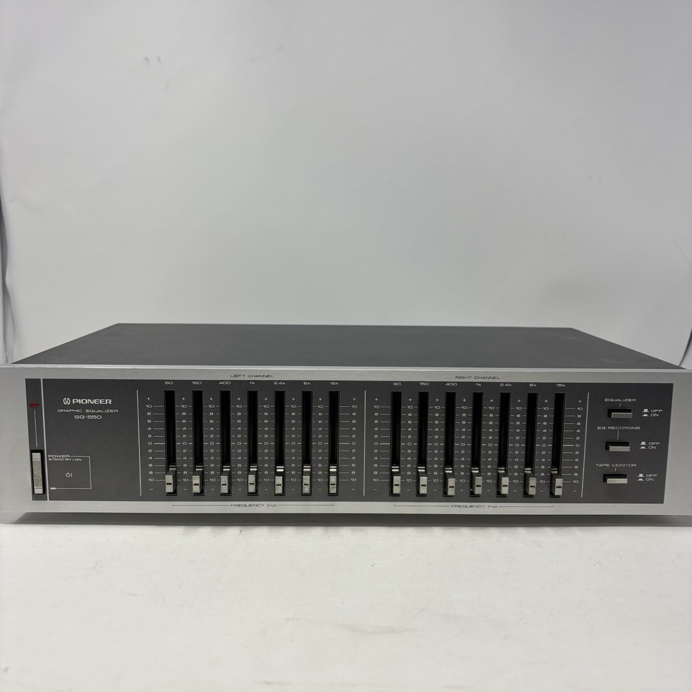 Pioneer SG-550 Graphic Equalizer Vintage Left Right Channel Lighted Tested READ