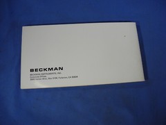BECKMAN BOOKLET TECH 300 & TECH 310 DIGITAL MULTIMETERS ORIGINAL FACTORY ISSUE