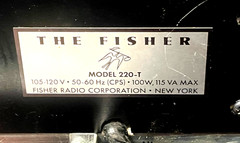 The Fisher 220-T AM/FM Solid State Stereo Receiver -relamped with LEDs-CLEAN!
