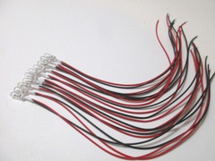 10 New Grain of Wheat Bulbs 12V 4mm 60ma 7″ Wires with Tracking #