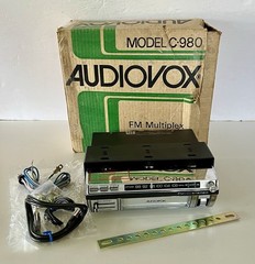 Audiovox Vintage 8Track Player C-980 w/ Box. Radio Works, 8 Track Doesn’t. READ