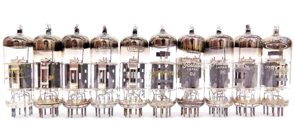 10 Nice Tested Vintage Japanese-Made 12BY7A Vacuum Tubes