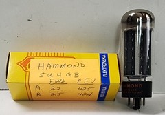 Hammond USA 5U4GB Black Plates Tube Amplitrex 22/25