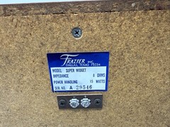 Vintage FRAZIER Bookshelf Speakers RARE 8 Ohms 15 Watts Super Midget READ WORKS!