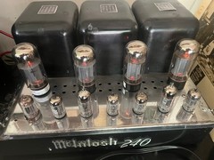 McIntosh MC240 Stereo Tube Power Amplifier Vintage