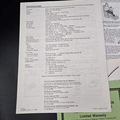 Manuals Original Vintage Kenwood Sony Technic Hitachi PanasonicStereo vcr lot 8