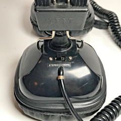Vintage Black Stereo Head Phones