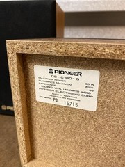 Vintage Pair Pioneer CS-X380-Q & CS-C180-Q Surround Speakers