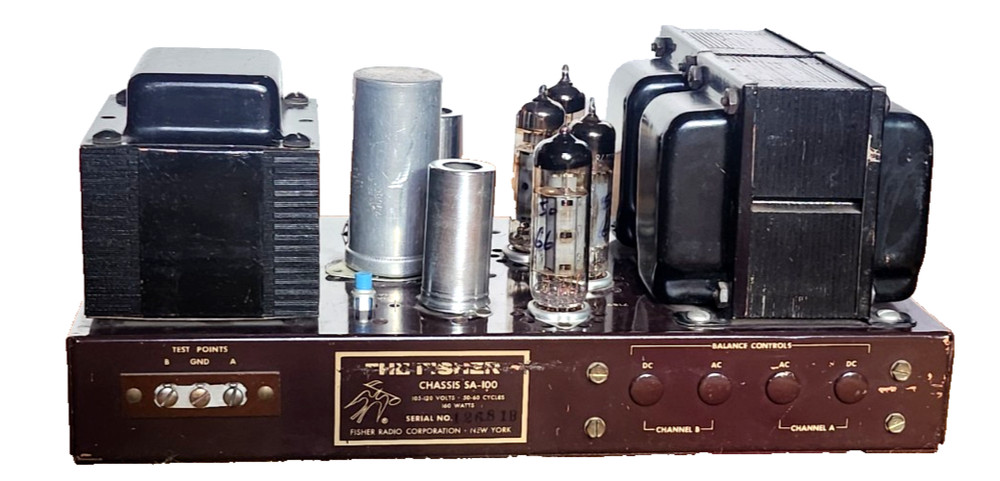 Fisher SA-100 Stereo Tube Power Amplifier “THE FISHER”