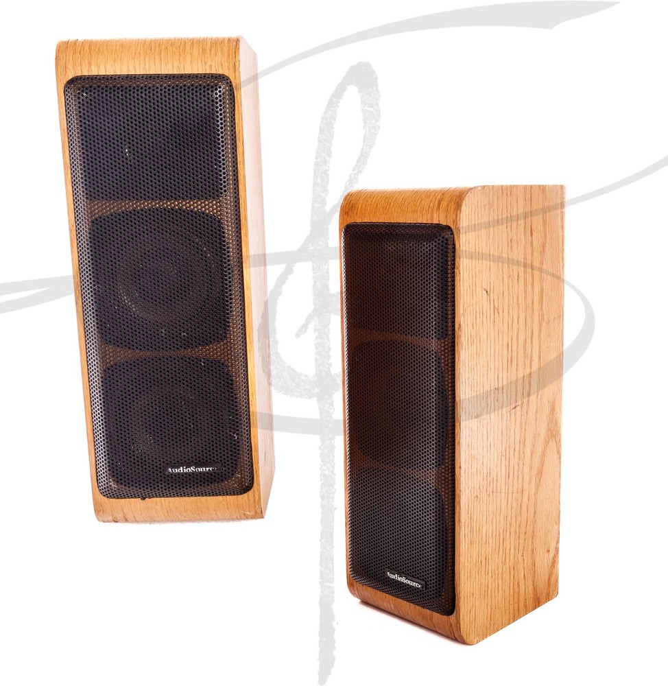 Vintage AudioSource Waterfall Tall Shelf Speakers LS Eleven Oak 60w Max 4ohm