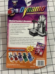 Vintage Hand Crank Dynamo Flashlight Clear Case Self-Powered New