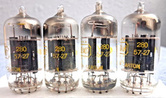 1957 Raytheon 12AU7/ECC82 PLATINUM PLUS GRADE Preamp Tubes Matched Pair 90% NOS!