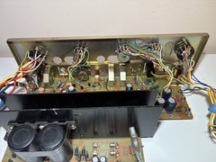 Pioneer SA-6500 II Stereo Amplifier Circuit Board and Front Plate Sub-Panel