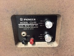 Pioneer CS-99 Vintage 5-Way Floorstanding Stereo Speakers Wood Lattice (Pls Read