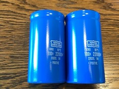 2 New 22000 uf 100v Capacitors Phase Linear 700 Hafler DH-500 Main Filter