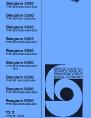 B&O Bang Olufsen Beogram 9500 9000 8500 6500 5500 5505 4500 TX2 SERVICE MANUAL