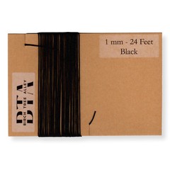 288″ Radio Dial Cord String (24 Feet) BRAIDED 1mm BLACK for Vintage Radio Tuner