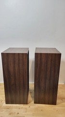 EPI Epicure 100V Bookshelf Speakers Pair Tested Working Clean Cabinets Vintage