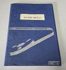 OTARI MX-5050 MKIII 4 Track Instruction & Maintenance Manual Original “CLEAN”