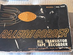 Raleigh-Corder Transistor Recorder Model 900 Vintage Reel To Reel