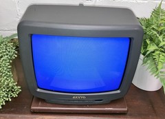 Sanyo Vintage AVM-1306 13″ CRT TV Retro Gaming 1997 Vintage Works Coaxial Cable