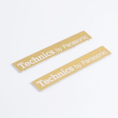 Technics by Panasonic Turntable Logo Badge 54mm(2.125″)X7.9mm(0.312″) gold