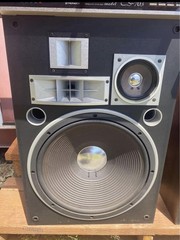 Pioneer CS-703 4-Way 16″ Woofer Floor Speakers Wood Cabinets