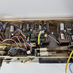 Akai X-300 Reel to Reel LOWER ASSEMBLY CHASSIS with METERS, VOLUME, RECORD
