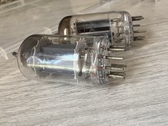 TUNGSOL NOS 12AX7 Long Plates D [] Getter Matched Pair 1952