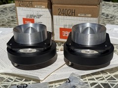 NOS NIB OEM PAIR JBL 2402H Pro Drivers 8 OHM Boxes, Packaging, Papers, Screws