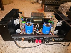 Hafler DH-200 Audiophile Stereo Power Amplifier – Recapped, new switch