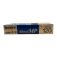 VTG Sony Video 8 Metal MP Unisex OS Silver 8mm Video Cassette Tape 120 Min