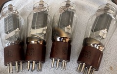 Quad Hytron Brown Base VT-101 (837) NOS HF Beam Power Tubes