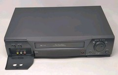 Mitsubishi HS-U590 Hi-Fi Stereo VHS VCR + Cable Satellite Box Control No Remote