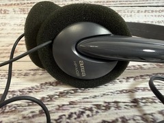 Vintage Aiwa HP-MO28 Plug-In Headphones with Adjustable Headband – Working!