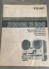 TEAC X-300R/X-300 Original Owners Manual With Schematics.