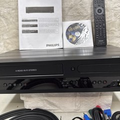 Philips DVDR3385V/F7 DVD Recorder VCR Combo 4 Head Hi Fi Stereo W/Remote- Tested