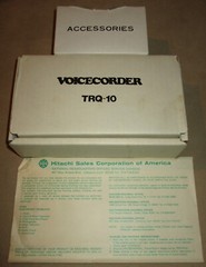 HITACHI TRQ-10 Voicecorder Cassette Tape Voice Recorder w/ Boxes – NOT WORKING