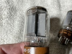 PAIR Vacuum Tubes 5881 RCA Tung-sol BROWN Tested On Amplitrex At-1000 82-85%