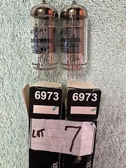 6973 1 Pair neue selektierte Electro-Harmonix = (=6CZ5) amplifier power tubes #7